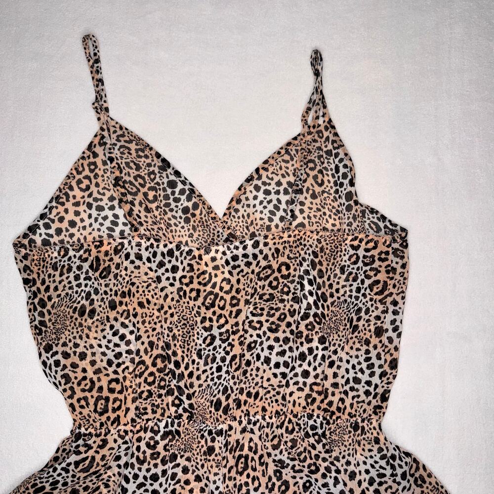 Animal Print Strappy Romper - Picture 7 of 7